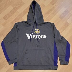 Vikings Gray and Purple Hoodie